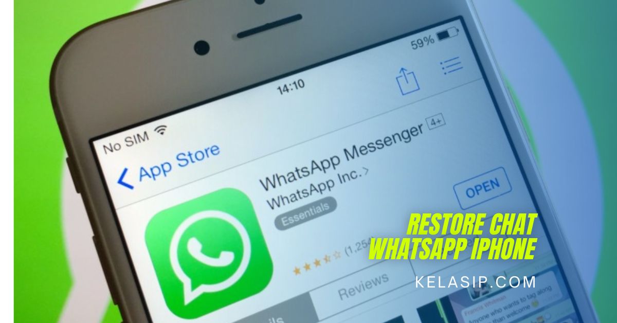 Cara Restore Chat WhatsApp iPhone