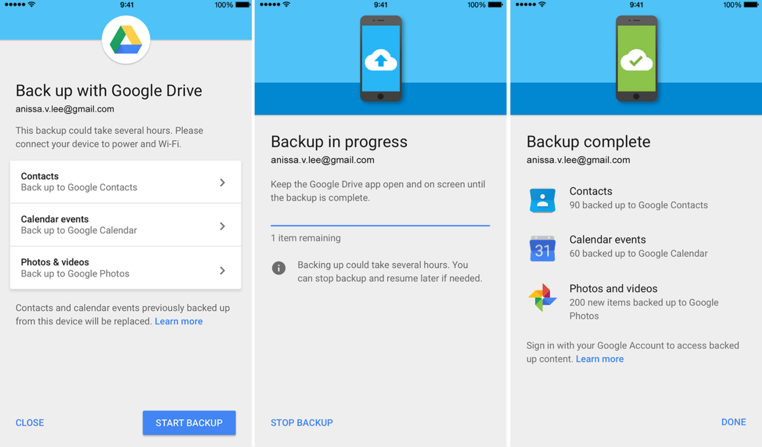 Cara Backup Data iPhone ke Google Drive