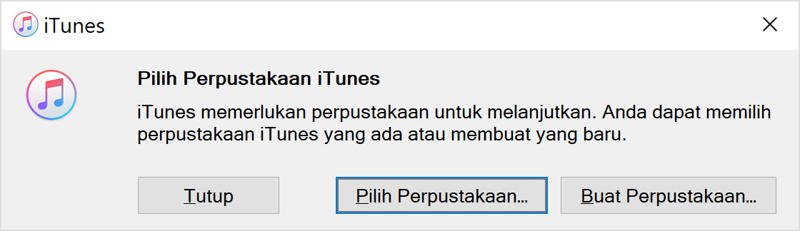 Menambahkan Seluruh Pustaka iTunes ke Komputer