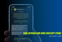 Cara Aktifkan Dark Mode Whatsapp iPhone
