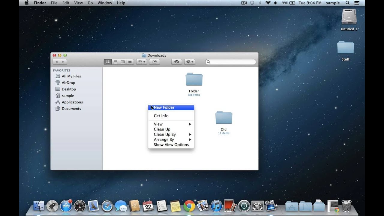 Cara Membuat Folder di Macbook