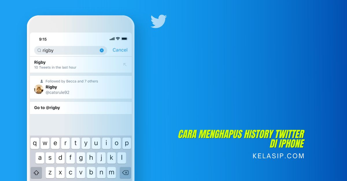Cara Menghapus History Twitter di iPhone