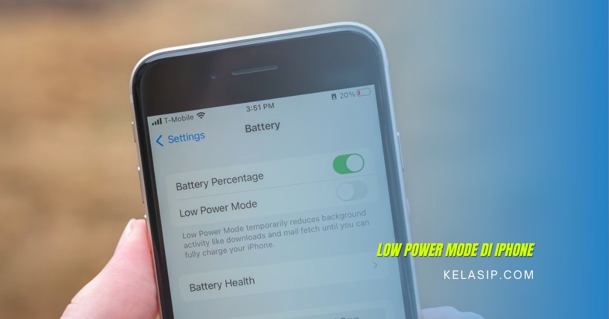 Fungsi Low Power Mode di iPhone
