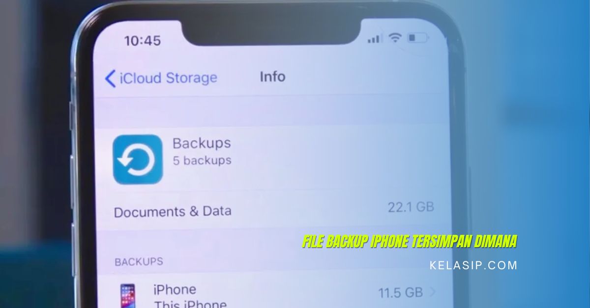 File Backup iPhone Tersimpan Dimana