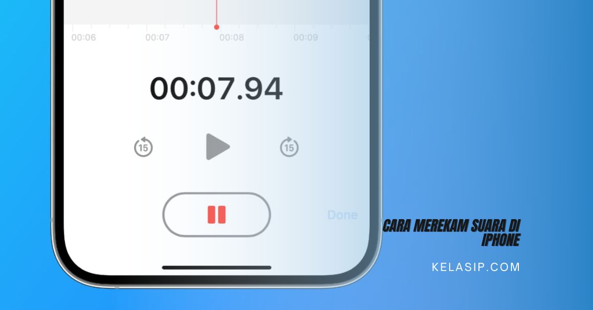 Cara Merekam Suara di iPhone