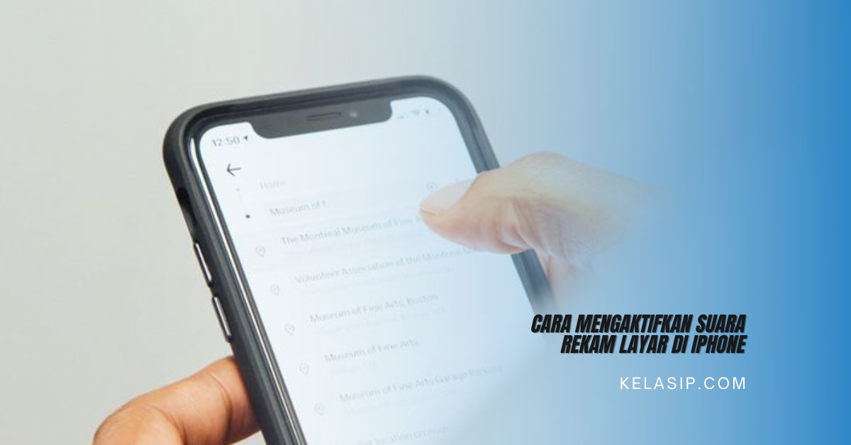 Cara Mengaktifkan Suara Rekam Layar di iPhone