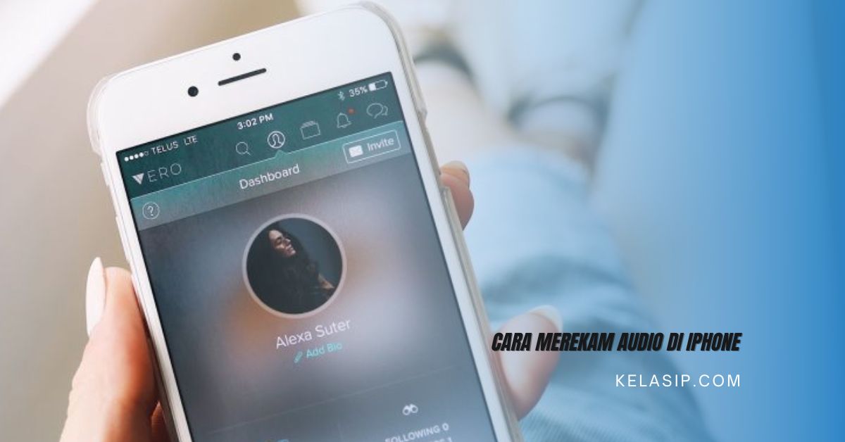 Cara Merekam Audio di iPhone