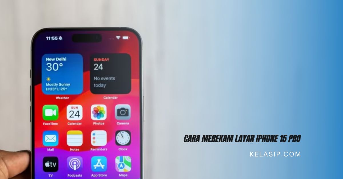 Cara Merekam Layar iPhone 15 pro