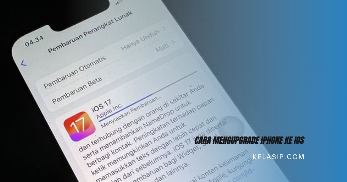 Cara Mengupgrade iPhone ke iOS