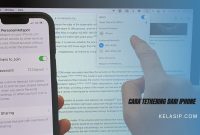 Cara Tethering dari iPhone