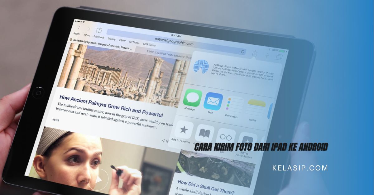 Cara Kirim Foto dari iPad ke Android