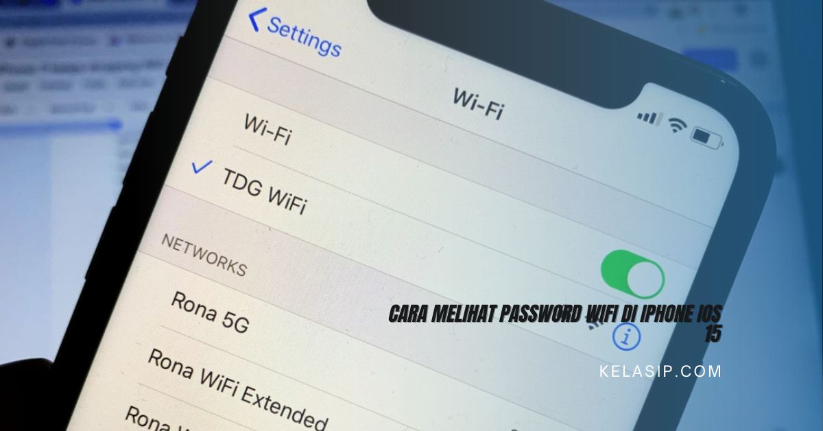 Cara Melihat Password WiFi di iPhone iOS 15