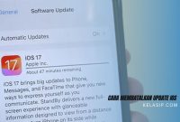 Cara Membatalkan Update IOS