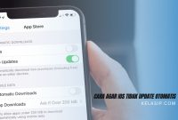 Cara agar IOS tidak Update Otomatis