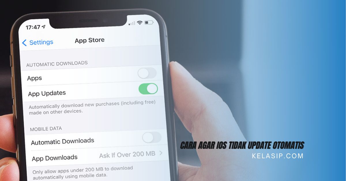 Cara agar IOS tidak Update Otomatis