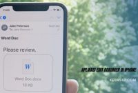 Aplikasi Edit Dokumen di iPhone