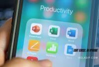Edit Excel di iPhone