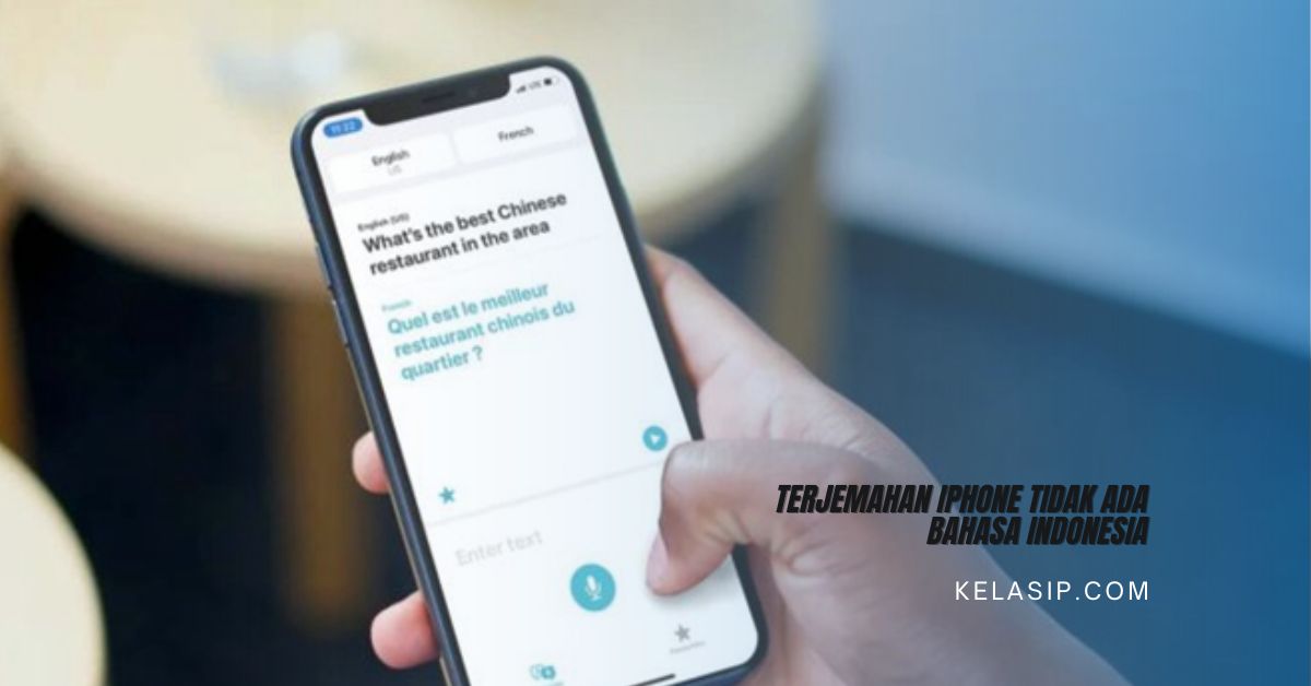 Terjemahan iPhone tidak ada bahasa Indonesia